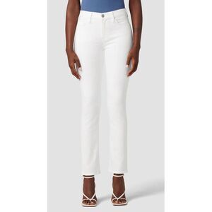 Hudson Women's Jeans White Cotton Elastane Nico‎ Mid Rise Ankle Skinny Size 28
